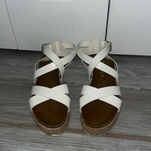 platform sandals wrap around ankle